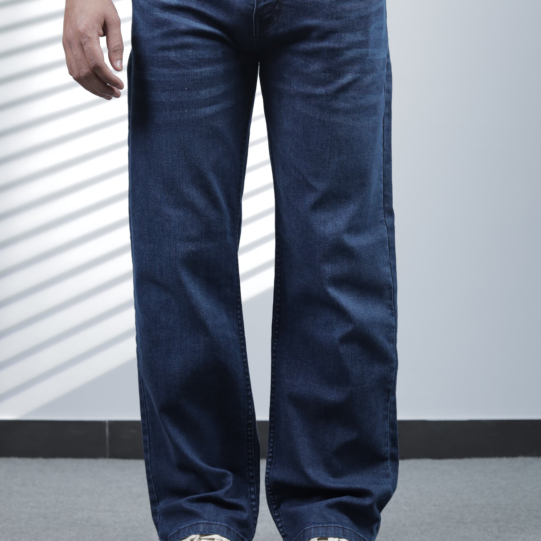 Navy Straight Fit Jeans