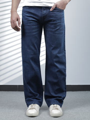 Navy Straight Fit Jeans