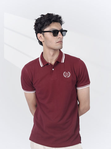 Solid Maroon Polo