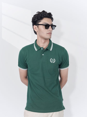 Solid Green Polo