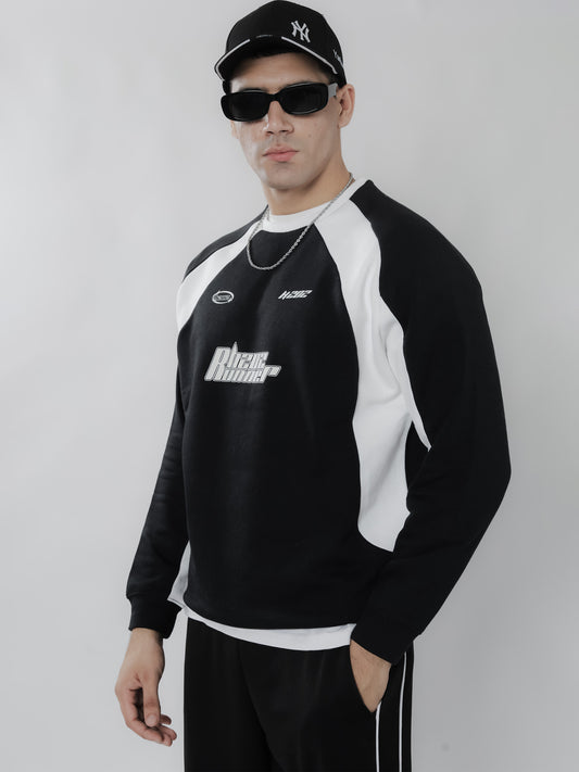 Black & White Racer Sweatshirt