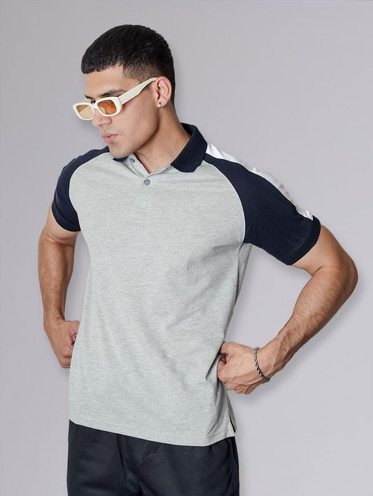 Navy Raglan Polo Shirt