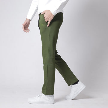 Plain Olive Relax Trouser