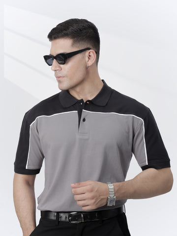 Gray / Black Polo Shirt