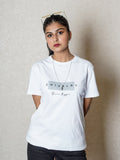 white graphic t-shirt for women