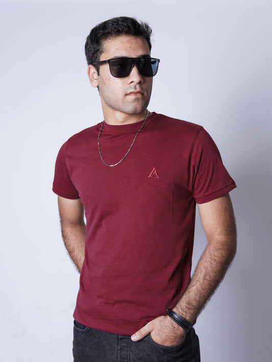 PLAIN MAROON T-SHIRT