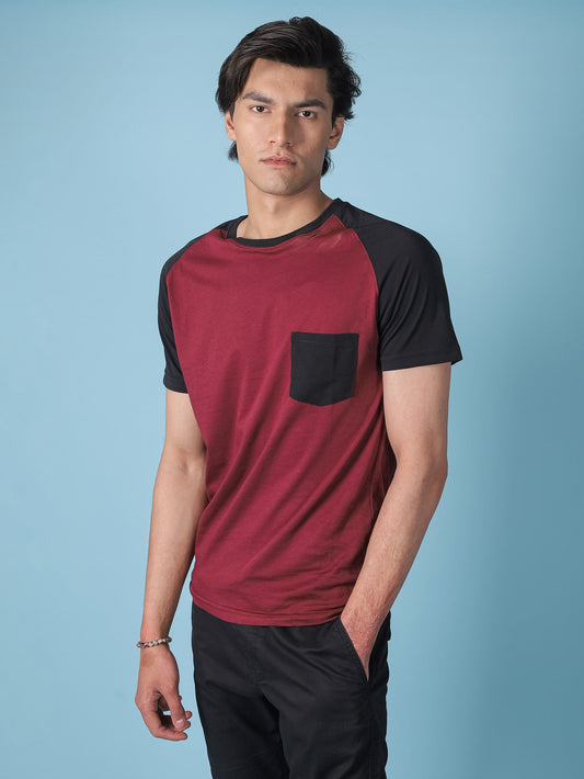 Maroon Raglan T-Shirt