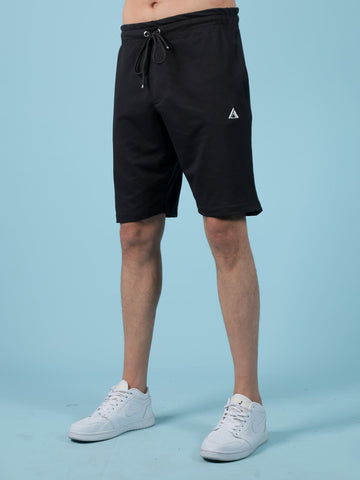 Solid Black Shorts