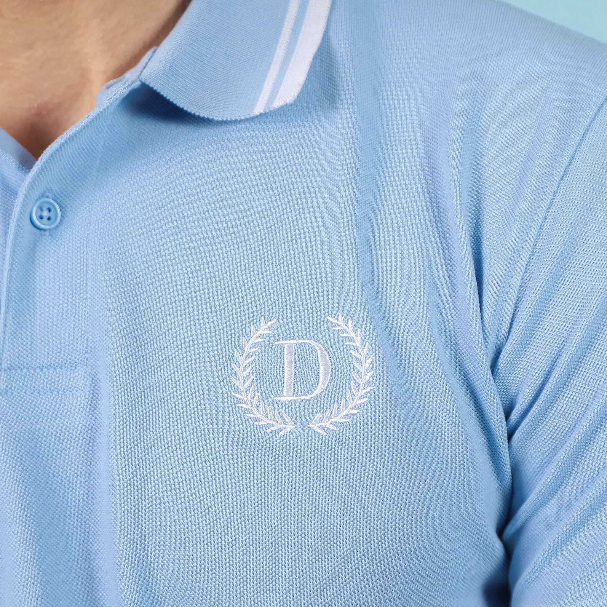 Solid Sky Blue Polo