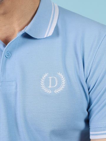 Solid Sky Blue Polo