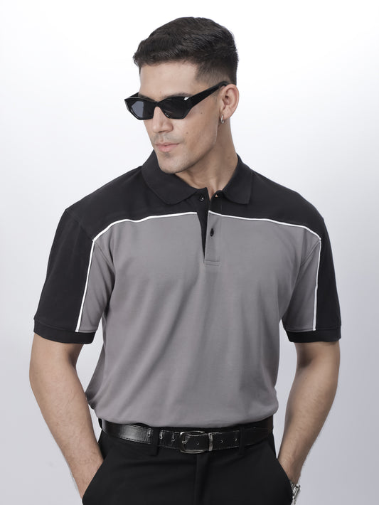 Gray / Black Polo Shirt